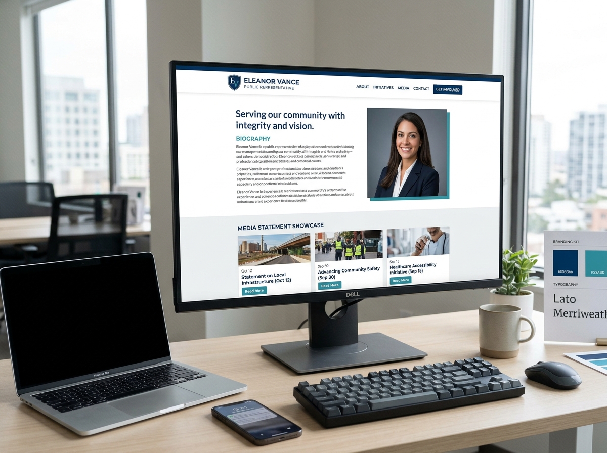 Candidate Profile Website Concept Preview